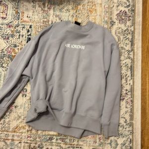 Air Jordan Crewneck in Purple/Gray